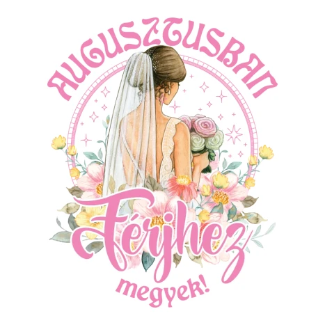 Férjhez megyek floral pink AUGUSZTUS