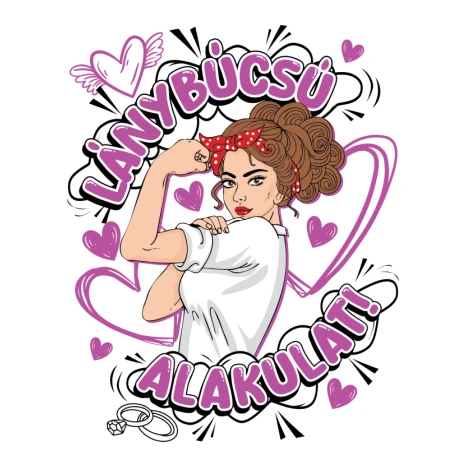 Lánybúcsú alakulat barna Pinup lght