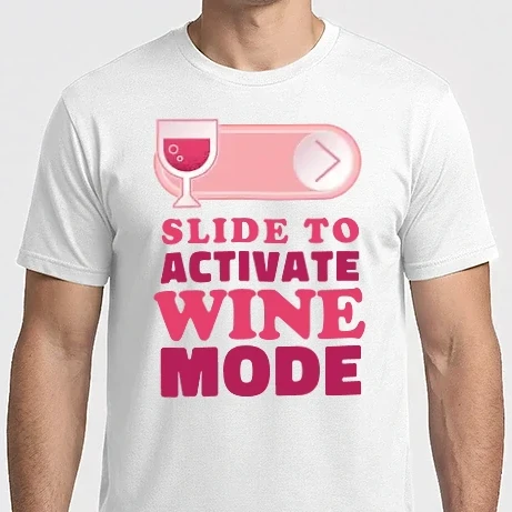 Férfi Imperial póló - Slide To Activate Wine Mode