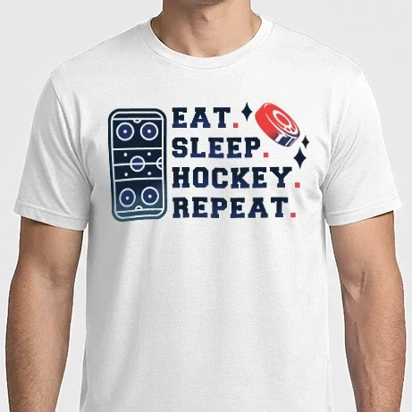 Férfi Imperial póló - Eat Sleep Hockey Repeat
