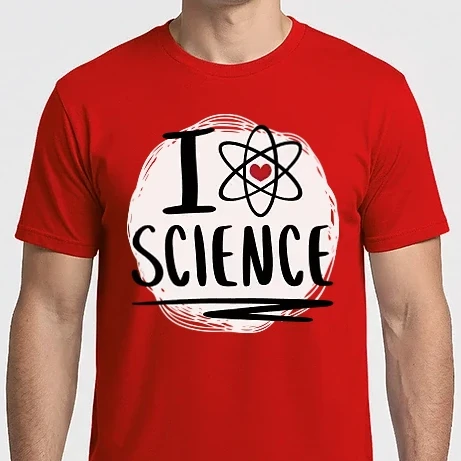 Férfi Imperial póló - I Love Science Tudományos
