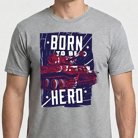 Férfi Imperial póló - Born To be A Hero Tankos
