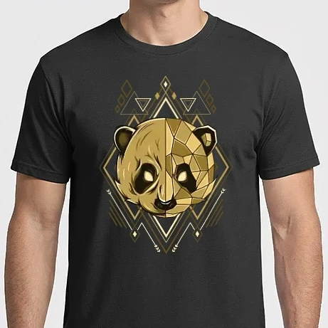 Férfi Imperial póló - Panda geometry