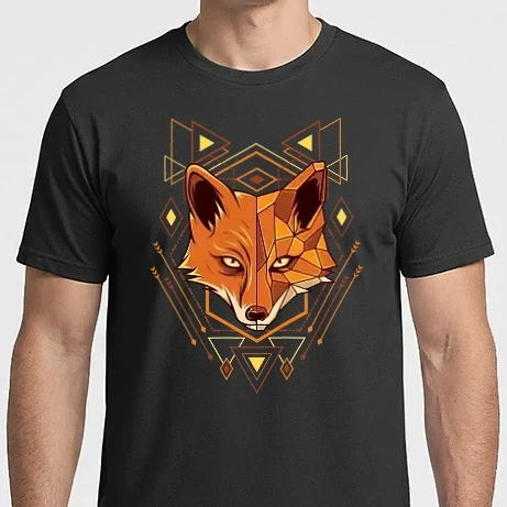 Férfi Imperial póló - Fox geometry