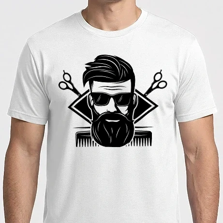 Férfi Imperial póló - Barber minta