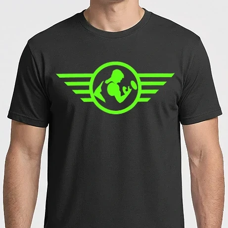 Férfi Imperial póló - Flying Body (green)
