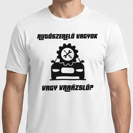 Férfi Imperial póló - Autószerelő vagyok vagy varázsló?