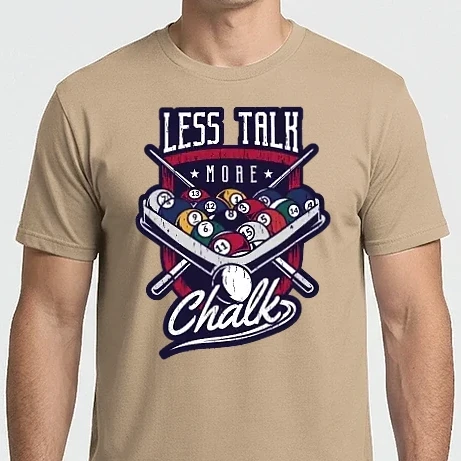 Férfi Imperial póló - Less Talk More Chalk Billiárd
