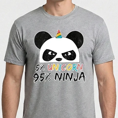 Férfi Imperial póló - 5 percent Unicorn 95 percent Ninja
