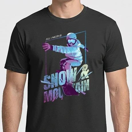 Férfi Imperial póló - All I need is Snowboard