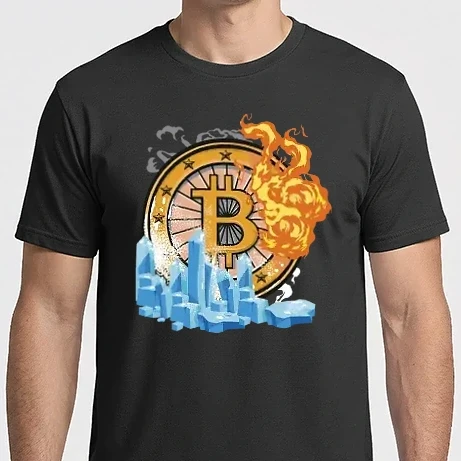 Férfi Imperial póló - Bitcoin logó