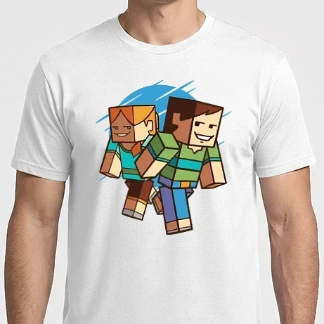 Férfi Imperial póló - Minecraft Karakterek