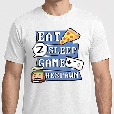Férfi Imperial póló - Eat, Sleep, Game respawn