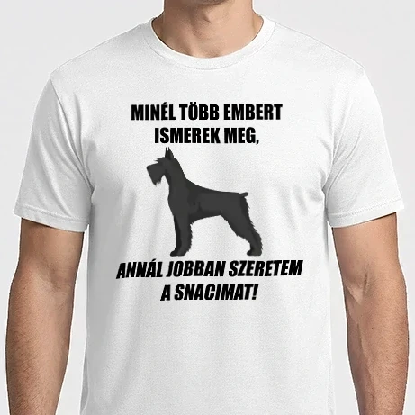 Férfi Imperial póló - Minél több embert ismerek meg, annál jobban szeretem a Snacimat!