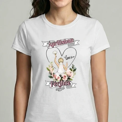 Női Imperial póló - ÁPRILISBAN férjhez megyek
