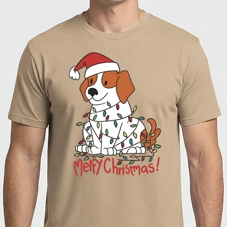 Férfi Imperial póló - Beagle Boldog Karácsonyt!