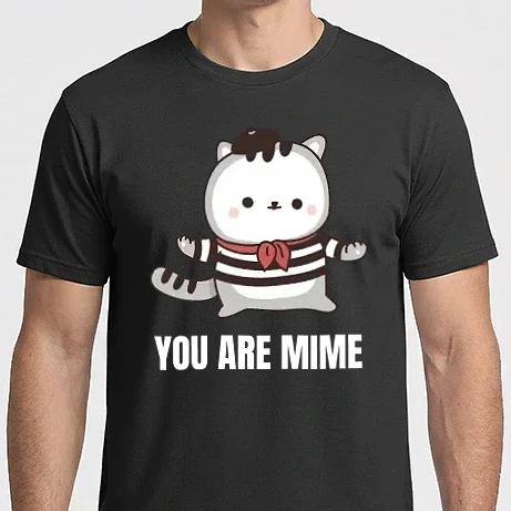 Férfi Imperial póló - You are mime-Enyém vagy- fehér szöveg