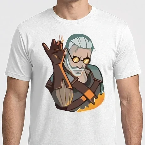 Férfi Imperial póló - Geralt - Igni jel