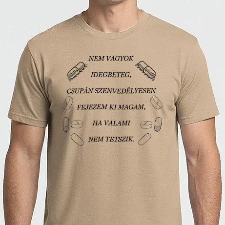 Férfi Imperial póló - Nem vagyok idegbeteg