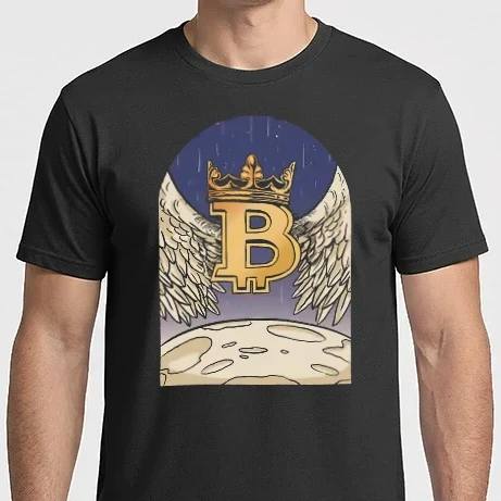 Férfi Imperial póló - Bitcoin To The Moon Holdraszállás