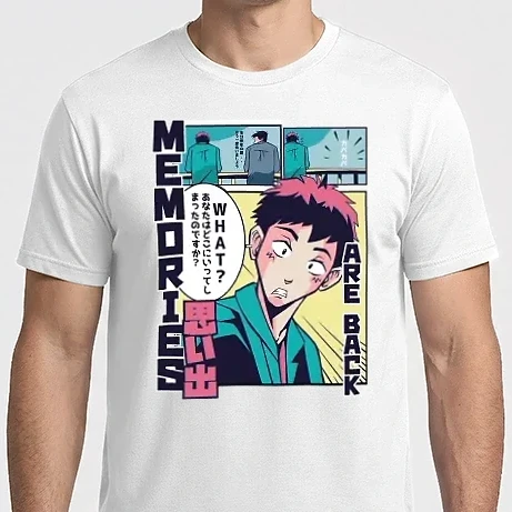 Férfi Imperial póló - Anime Vaporwave Képregény