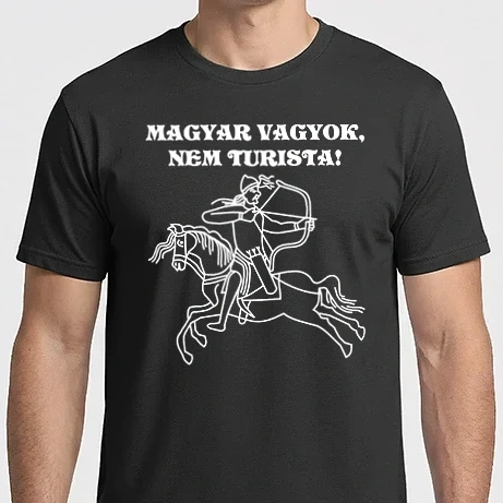 Férfi Imperial póló - Magyar vagyok fehér
