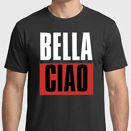 Férfi Imperial póló - Bella Ciao - Nagy Pénzrablás - Money Heist - La Casa de Papel