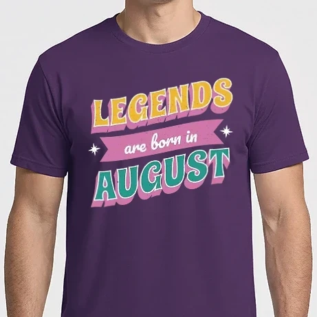 Férfi Imperial póló - Legends are born in August