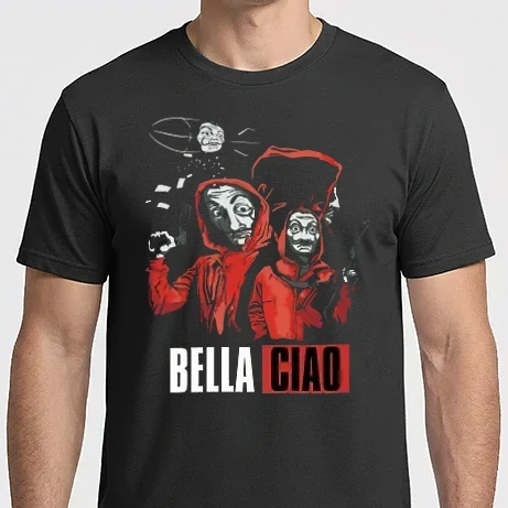 Férfi Imperial póló - Bella Ciao - Nagy Pénzrablás - Money Heist - Casa de Papel