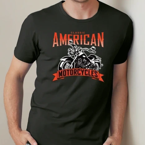 Férfi prémium fit kerek nyakú póló - classic-american_3956