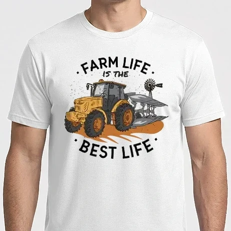 Férfi Imperial póló - Farm - traktor - a legjobb életmód