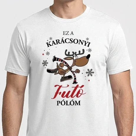 Férfi Imperial póló - Karácsonyi futó póló