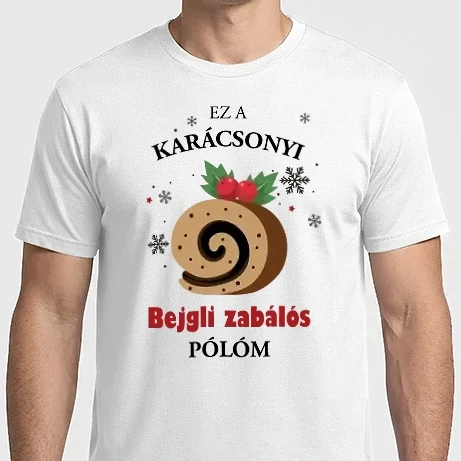 Férfi Imperial póló - Karácsonyi bejgli zabálós póló
