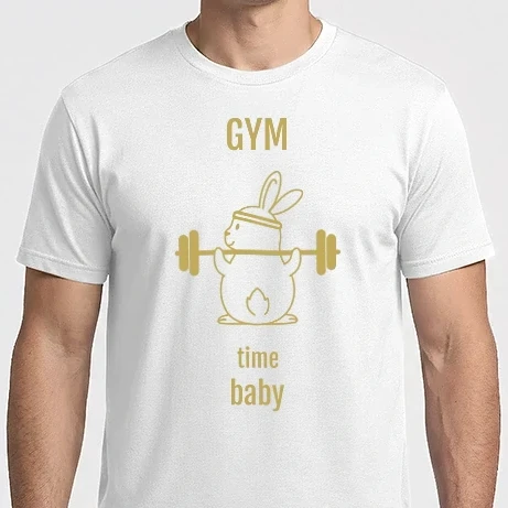 Férfi Imperial póló - Gym time baby-Edzés idő bébi