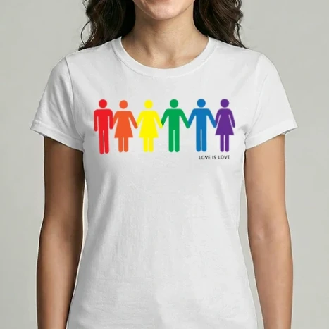 Női Imperial póló - Love is love 