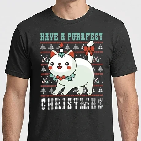 Férfi Imperial póló - Have a Purrfect Christmas