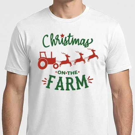 Férfi Imperial póló - Christmas on the farm