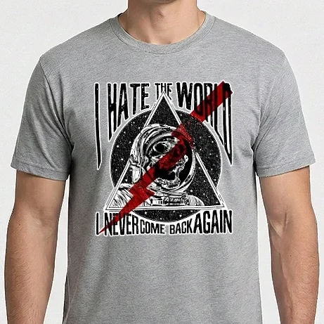 Férfi Imperial póló - Hate the world