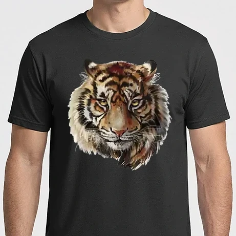Férfi Imperial póló - Tigris festmény