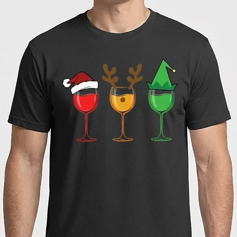 Férfi Imperial póló - Karácsonyi boros poharak