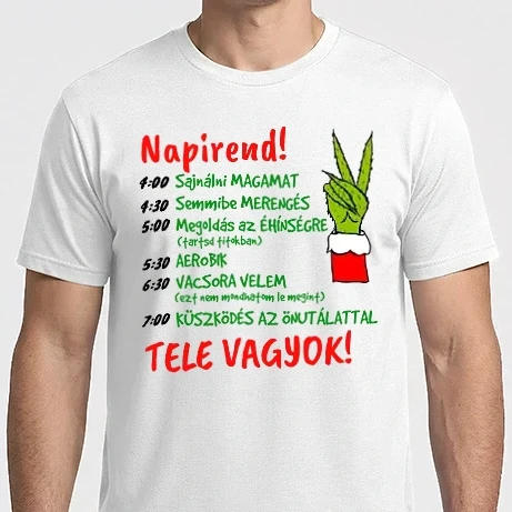 Férfi Imperial póló - Karácsonyi napirend