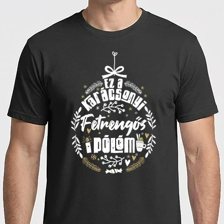 Férfi Imperial póló - Fetrengős Karácsonyi póló