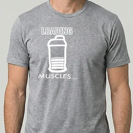 Férfi Alap póló - Loading muscles