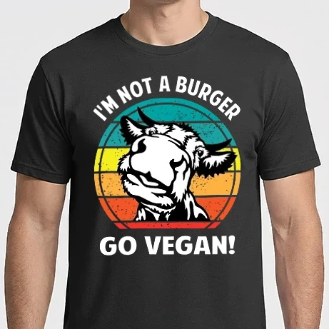 Férfi Imperial póló - I am not a burger Go Vegan!