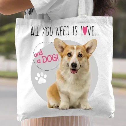 Vászontáska - Welsh corgi pembroke