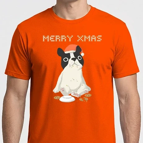 Férfi Imperial póló - French Bulldog XMAS