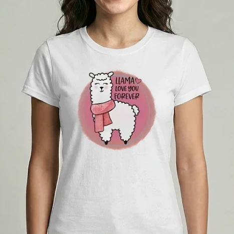 Női Imperial póló - Llama love you forever