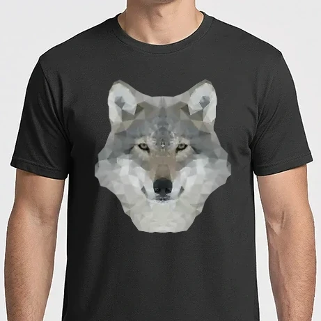 Férfi Imperial póló - Abstract wolf