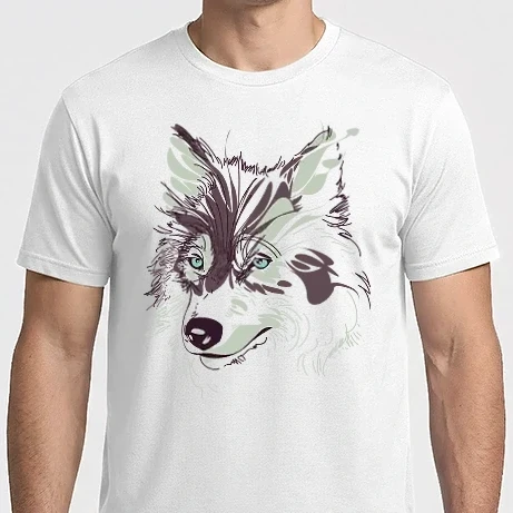 Férfi Imperial póló - Abstract wolf