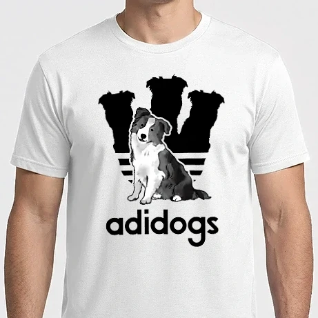 Férfi Imperial póló - Adidogs Border Collie - fekete